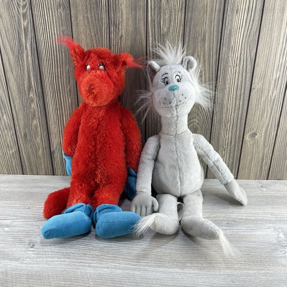 Kohl's Fox in Sox & If I Ran the Zoo Dr. Seuss Plush Soft Toy Stuffed Animal
